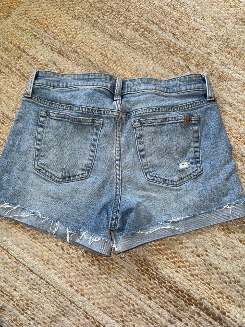 Joe's Jeans Light Blue Frayed Hem Denim Shorts